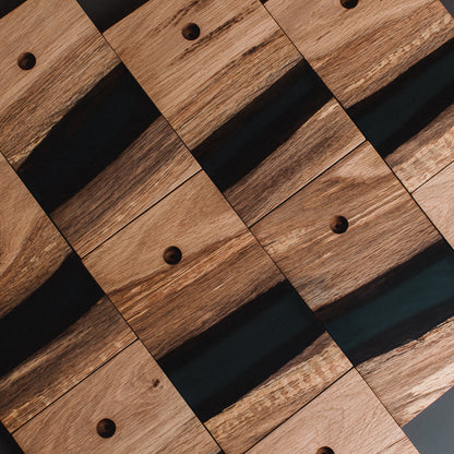 Oak + Smoked Resin with Copper