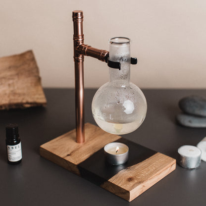 Oak + Smoked Resin with Copper