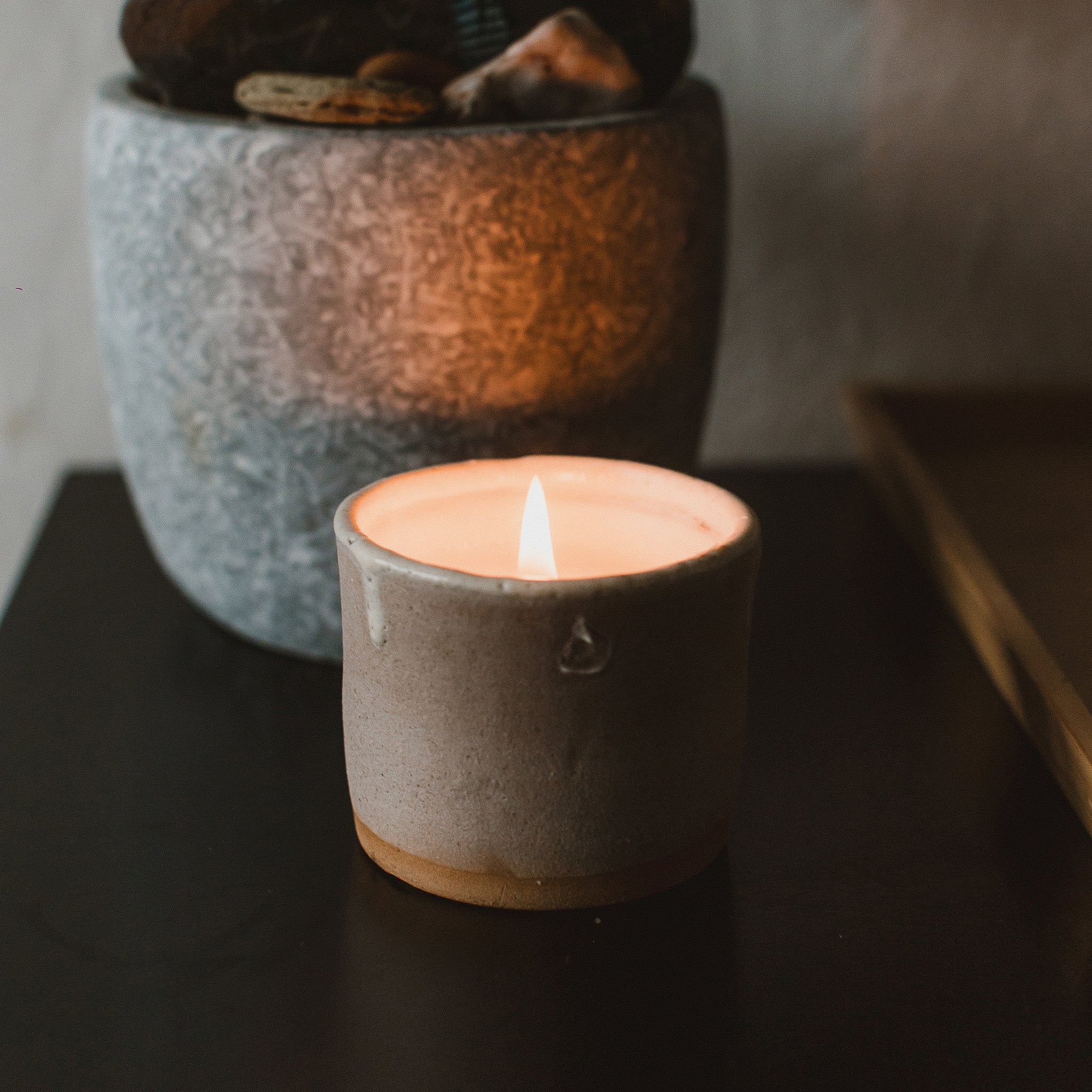 The Halwyn Candle - Wood Sage & Sea Salt - Shayla W X Abel Burners